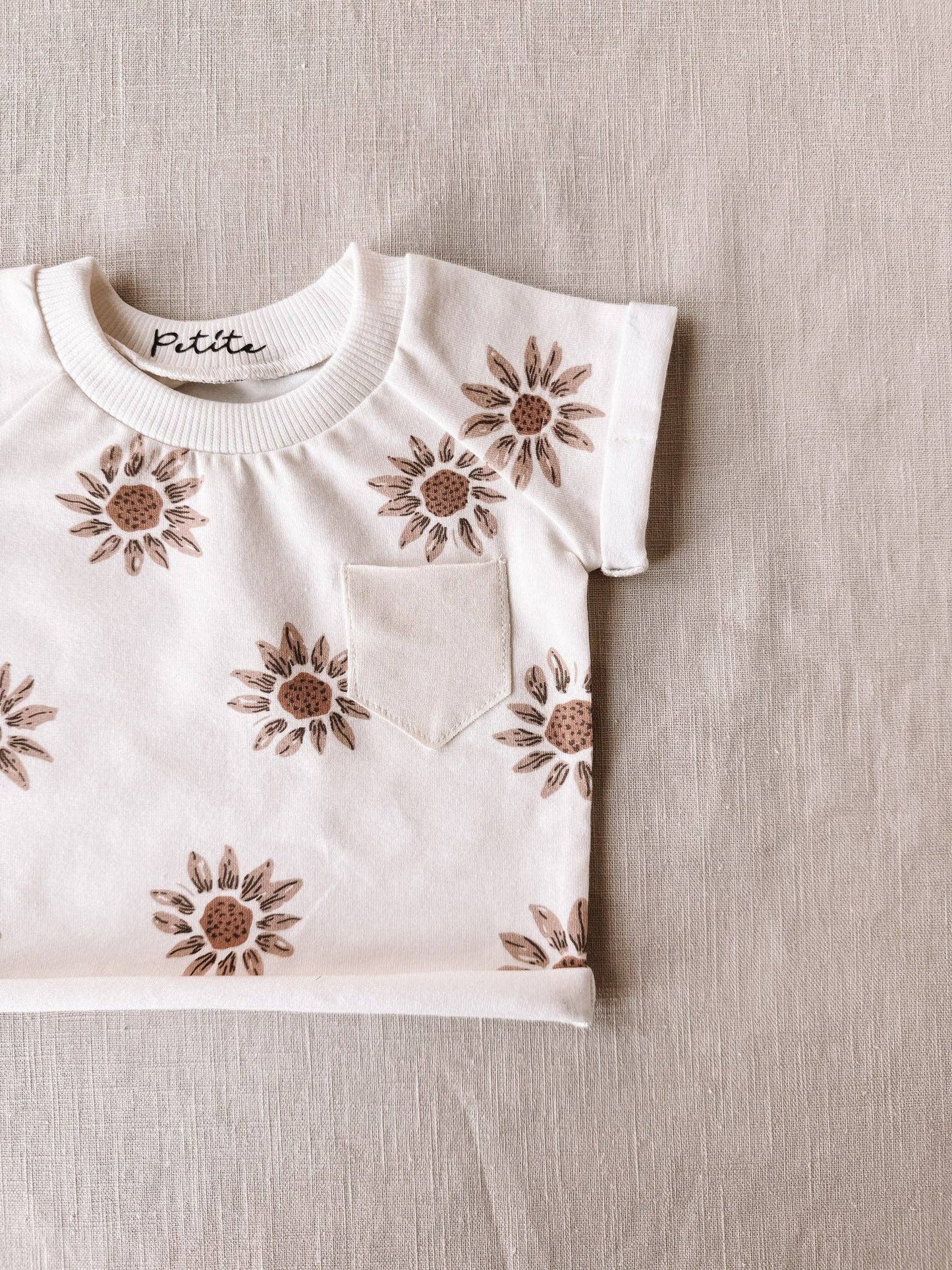 Jersey t-shirt / sunflowers