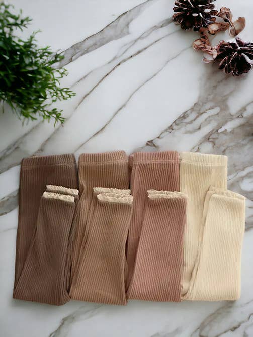 Organic Cotton Ruffle Leggings