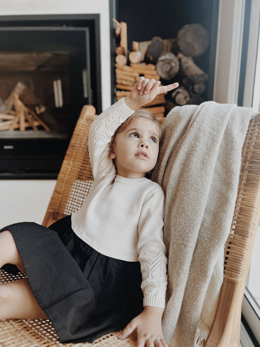 Christmas Baby / Kids Girl Knitted Dress 100% Cotton