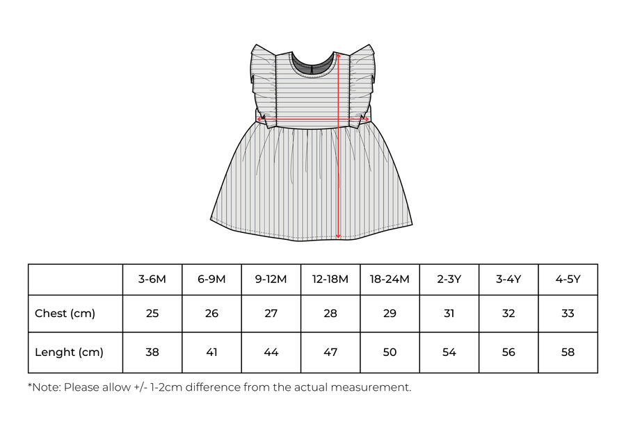 Baby / Girl Striped Summer Dress 100% Cotton