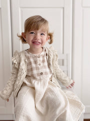 Baby / Girl Checkered Muslin Summer Dress 100% Cotton