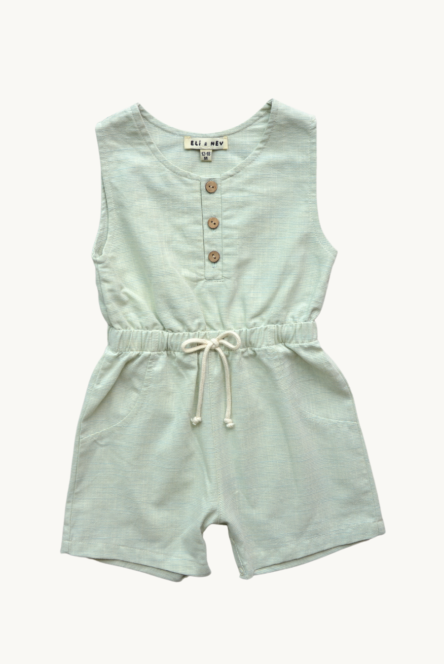 Baby / Kids Green Summer Jumpsuit 100% Cotton OEKO-TEX
