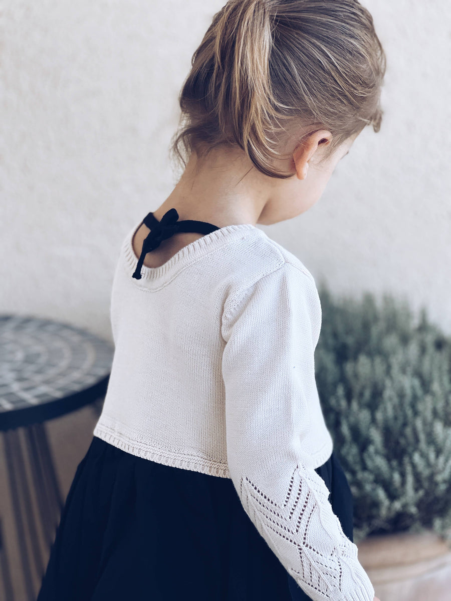 Christmas Baby / Kids Girl Knitted Dress 100% Cotton