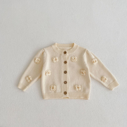 Knitted jacket FLOWERS
