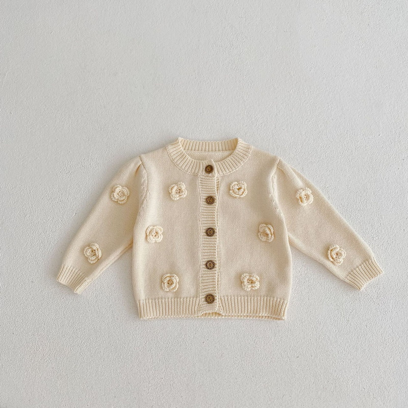 Knitted jacket FLOWERS