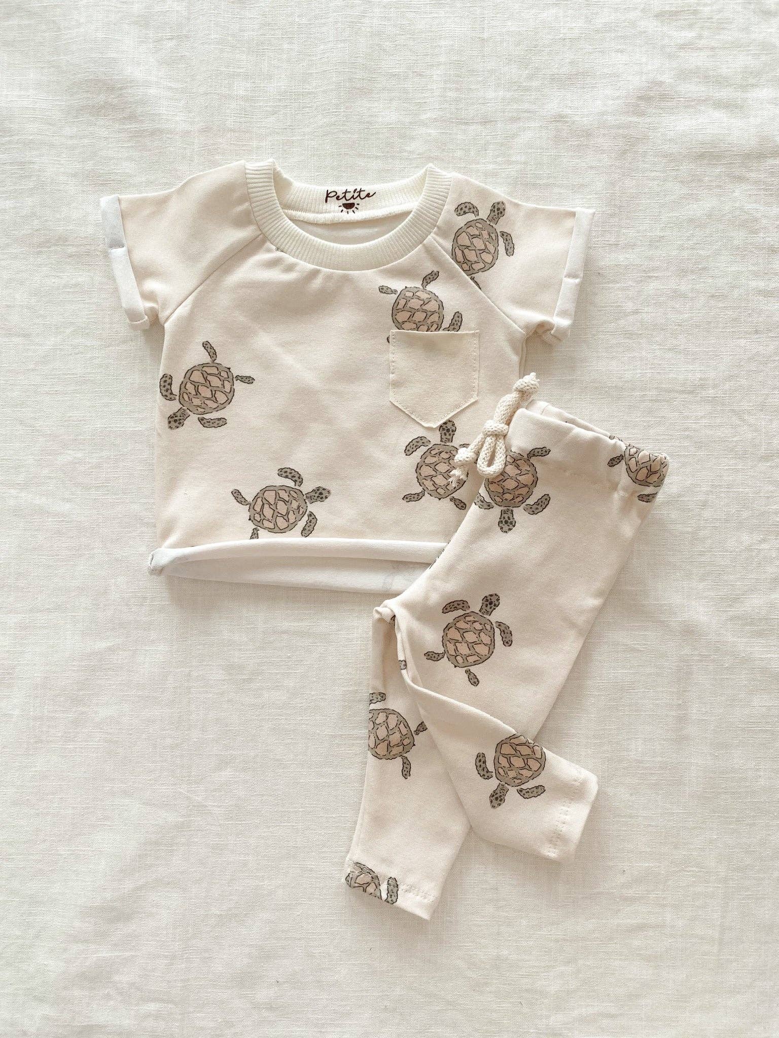 Baby jersey t-shirt / turtles