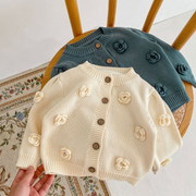 Knitted jacket FLOWERS