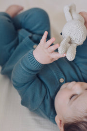 Baby / Kid Beige Knit Jumpsuit 100% Cotton OEKO-TEX