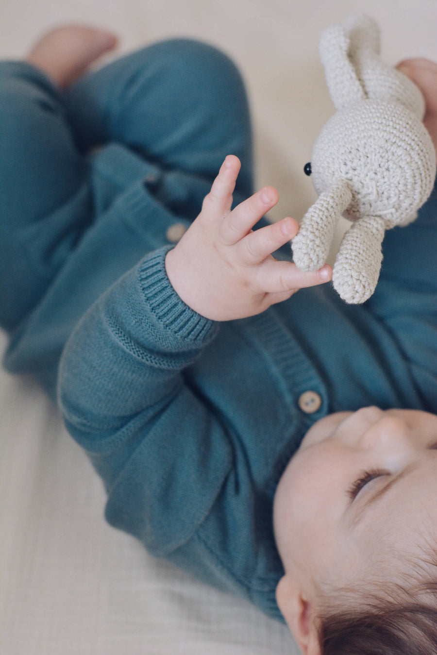 Baby / Kid Beige Knit Jumpsuit 100% Cotton OEKO-TEX