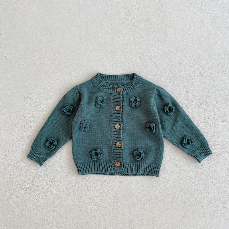 Knitted jacket FLOWERS