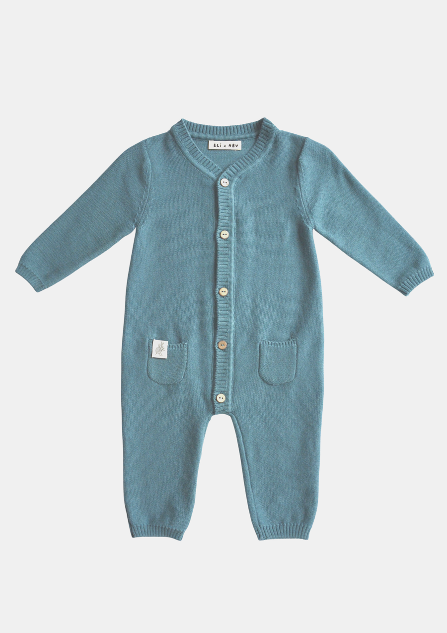Baby / Kid Beige Knit Jumpsuit 100% Cotton OEKO-TEX