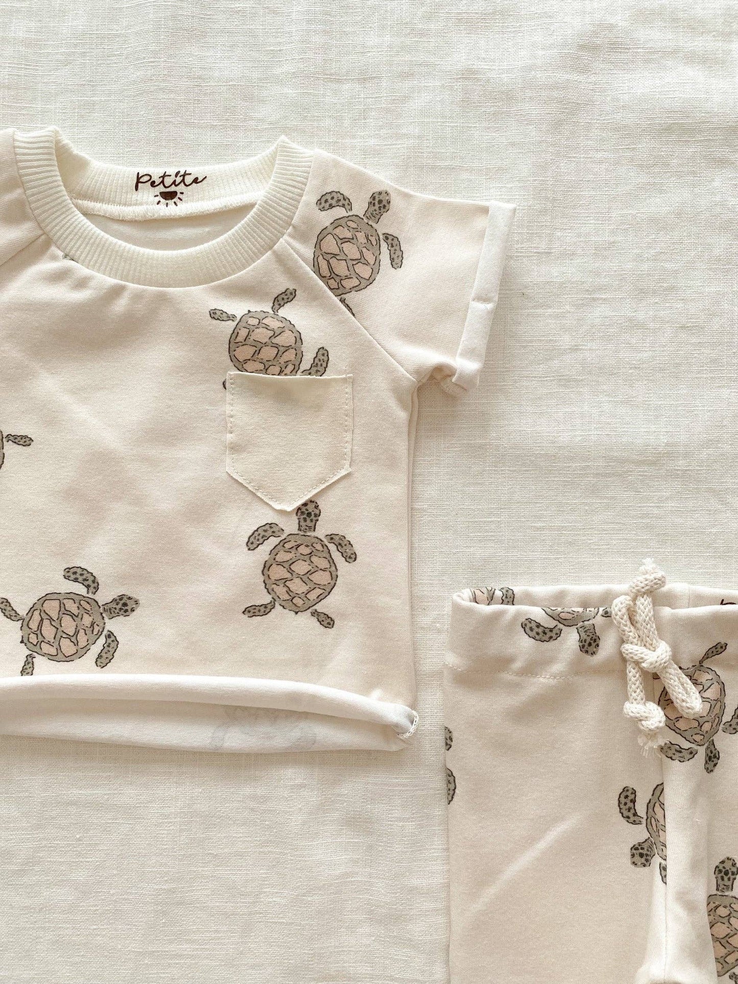 Baby jersey t-shirt / turtles