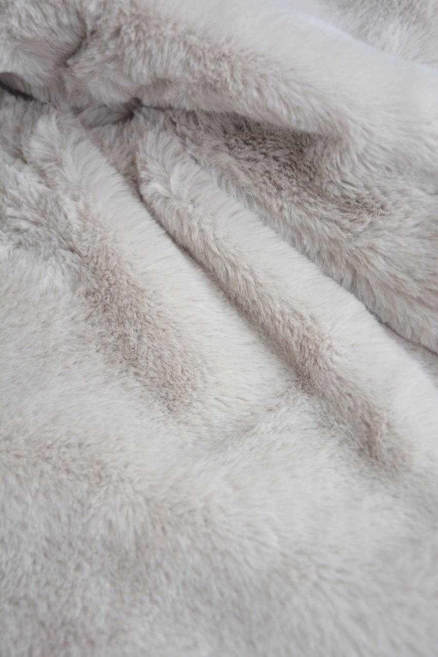 Baby / Kids Snap Buttoned Khaki Corduroy and Faux-fur Jacke