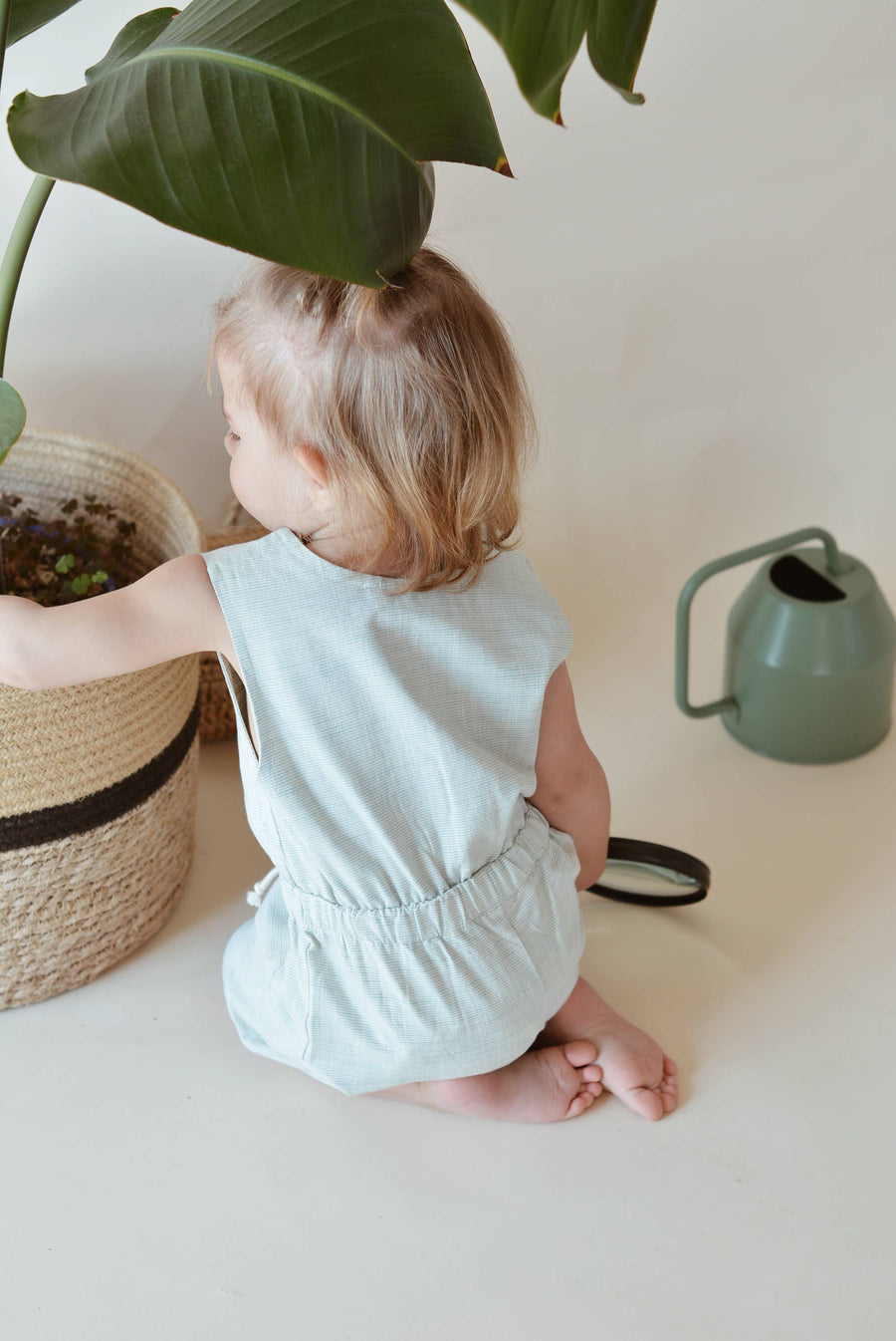 Baby / Kids Green Summer Jumpsuit 100% Cotton OEKO-TEX
