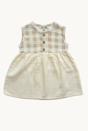 Baby / Girl Checkered Muslin Summer Dress 100% Cotton