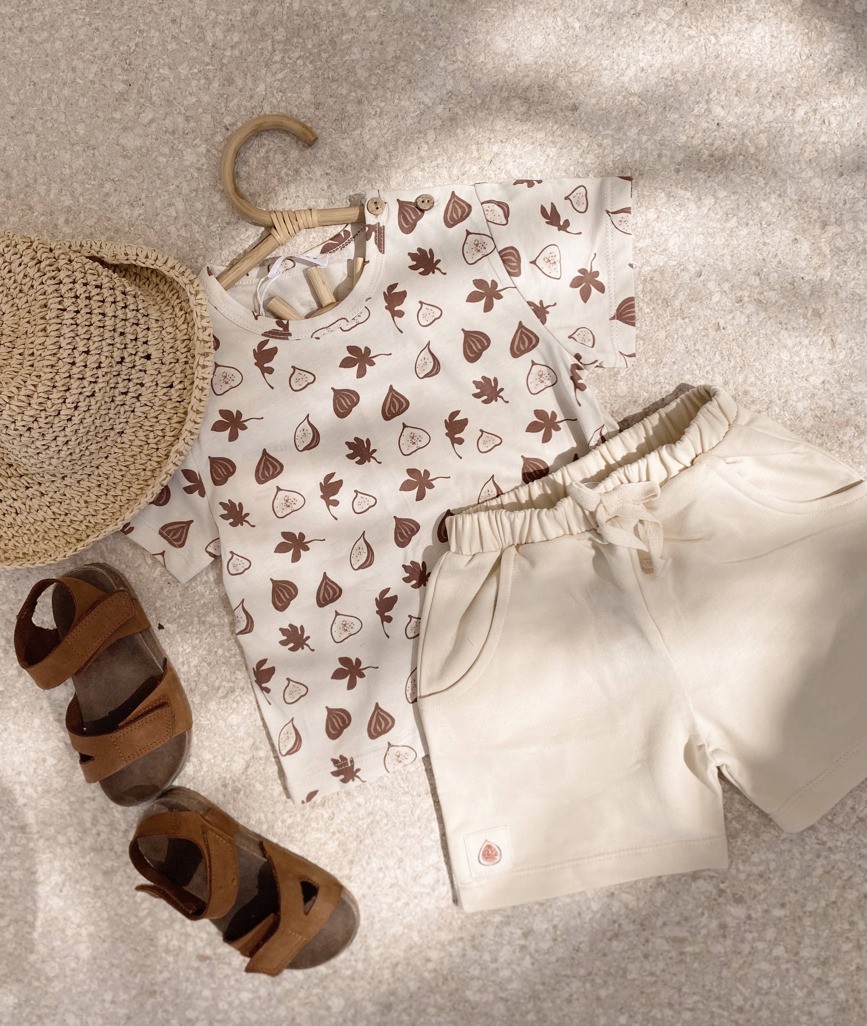 Kids/Baby Summer T-shirt Fig pattern