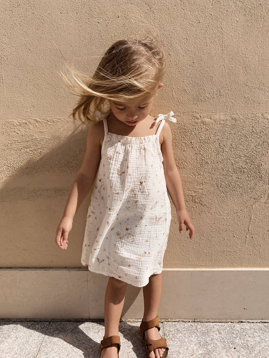 Baby / Kids Summer Flower  Muslin Dress 100% Cotton OEKO-TEX