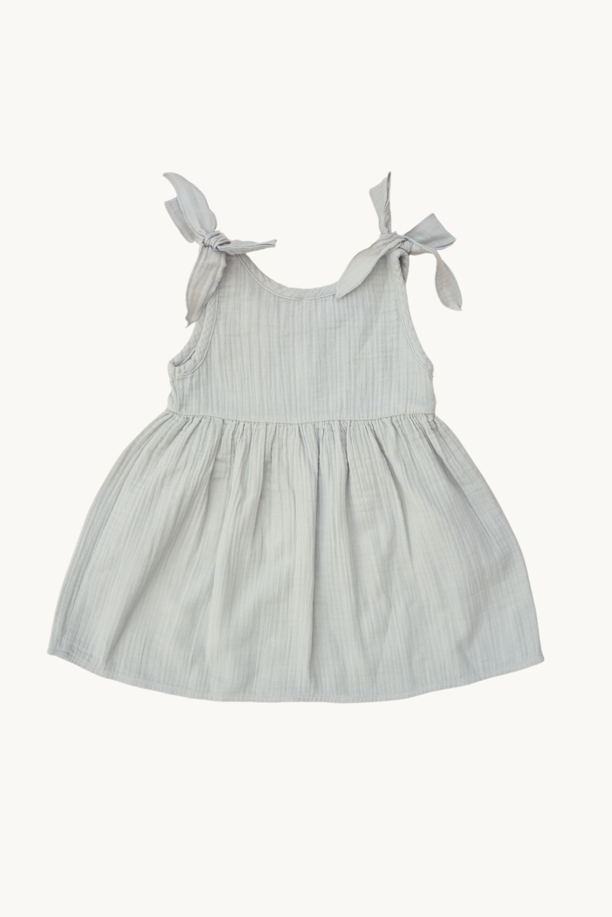 Baby / Girl Summer Muslin Dress Sage Green 100% Cotton